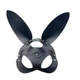 Маска Зайчик Playboy из эко-кожи с металлическими элементами, регулируемый размер, чёрный - изображение 1