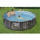 Каркасный бассейн Bestway 5614X-0 серый круглый на 9150 л из ПВХ и стали 366 х 100 см (9-163-5614X-0 BW Max) - изображение 3