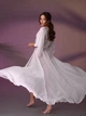 Жіноча довга пляжна туніка Long з шифону біла 42-50 (S-XXL) - зображення 2