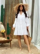 Жіноча пляжна туніка-сукня Pearl з жатого батисту біла 46-48 (L/XL) - зображення 4