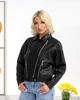 Женская демисезонная куртка из эко кожи KHAN 10160 XL Черный (KH - 10160/1 D ) - изображение 3