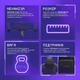 Геймерське крісло Proove Gaming Major Black/Purple (GCMJ0001001) [168161] - зображення 11