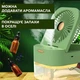 Портативный настольный мини-кондиционер 3 в 1, увлажнитель воздуха и вентилятор-охладитель с пультом ДУ и подсветкой-ночником от USB Зеленый - изображение 5