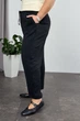 Женские летние штаны прямые из легкого крепа на резинке Aksan 26.2971 58(6XL) Чорний - изображение 3