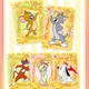 Оригінальні колекційні картки KAYOU Tom and Jerry по мультфільму «Том та Джеррі» із серії «Щасливі вороги» 1 упаковка, 5 карток - зображення 8