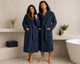 Халат махровий з капюшоном Sorema New Plus Dark Denim L, Темно-синій - зображення 6
