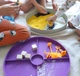 Tacka sensoryczna do rękodzieła Jellystone Designs Play Tray 2w1 Fioletowa (9343900003643) - obraz 7