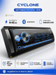 Автомагнитола CYCLONE 1DIN Bluetooth USB MicroSD MP3 FLAC RGB подсветка 4x45Вт автомобильная магнитола с пультом - изображение 1