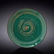 Тарілка кругла Wilmax Spiral Green 23 см (WL-669513/A) - зображення 1