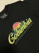 Чоловіча футболка Columbia спортивна літня в зал на кожен день з принтом бавовна чорний S - зображення 3