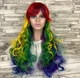 Перука little pony карнавальна rainbow dash веселка деш із двома хвостами 70 см Веселка Деш (8949) - зображення 4
