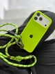 Шнурок ROCK 8mm з карабіном Multifunctional Glow in the Dark Phone Neon Green - изображение 2