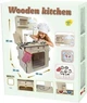 Drewniana kuchnia dla dzieci 3toysm 36 x 50 x 85 cm WK01 (5905325439618) - obraz 2