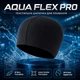 Шапочка для плавания текстильная AQUA FLEX PRO эластичная мягкая для бассейна черная - изображение 1