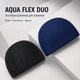Шапочка для плавания текстильная AQUA FLEX PRO эластичная мягкая для бассейна черная - изображение 2