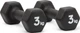 Гантели Adidas Dumbbells черный Уни 3 кг - изображение 2