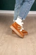 Черевики жіночі натуральна замша овчина анатомічні DJUS SHOES 40 (26 см.) 07.10.99 Рижий - зображення 7