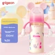 Пляшечка Pigeon PPSU Disney Natural Feel 330 мл з силіконовою соскою LL та знімними ручками, різнобарвна (Мінні Маус) (AA240) - зображення 3