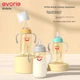 Бутылочка для кормления Evorie с гравитационным шариком, ручкой и широким горлышком 300 мл серая - изображение 2