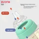 Бутылочка для кормления Evorie 240 мл с ручкой и шариком Gravity Ball PPSU зеленая - изображение 6