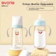 Бутылочка для кормления Evorie Gravity Ball 240 мл синяя с ручкой и широким горлом - изображение 4