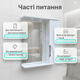 Дзеркальна шафка 60х72х18см для ванної косметики праве відкривання настінна дзеркало з полицею біла - зображення 4