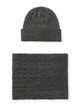 Чоловіча шапка з шарфом Polo Ralph Lauren сірого кольору артикул 870981 - зображення 6