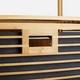 Бамбуковая корзина для белья с корзиной и полками, 40x30x95 см - изображение 4