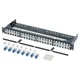 Патч-панель Corning 19", 48 портів, 1U, cat.6А, FTP, з кабельним організатором, сталь CAXASV-04808-C002 - зображення 4