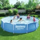 Круглый каркасный бассейн Bestway 56706 с армированной ПВХ-чашей, 366×76 см, 6469 л - изображение 4