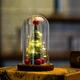 Новогодняя елка в колбе с LED подсветкой и шарами christmas decor USB 15 см - изображение 7