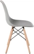 Набір стільців AMF Aster RL Wood 83 x 46 x 52 см сірий пластик (box-4) (555879) - зображення 3