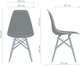Набір стільців AMF Aster RL Wood 83 x 46 x 52 см чорний пластик (box-4) (555881) - зображення 12