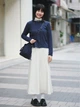 Юбка длинная летняя женская Uniqlo 366905472 S Молочная (1159864388) - изображение 8