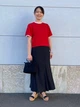 Юбка длинная летняя женская Uniqlo 920543607 M Черная (1159864393) - изображение 10