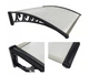 Навес козырек для двери, балкона из поликарбоната Metal-gum KlasK80x120 120 х 80 см Белый - изображение 3