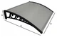 Навес козырек для двери, балкона из поликарбоната Metal-gum NowK100x150 150 х 100 см Бесцветный - изображение 3