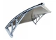 Навес козырек для двери, балкона из поликарбоната Metal-gum NowK80x120 120 х 80 см Коричневый - изображение 11