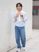 Джемпер мужской Uniqlo 766292437 XL Голубой (1159864449) - изображение 12