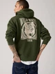 Худи утепленное мужское Levi`s 489782083 L Зеленое (1159864619) - изображение 4