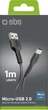 Кабель SBS USB Type A - micro-USB 1 м Black (LTHL200) - зображення 4