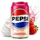 Упаковка безалкогольного газованого напою Pepsi Strawberries 'N' Cream Zero Sugar 0.33 л х 24 - зображення 2
