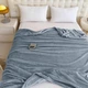 Покривало велюрове однотонне Comfort (блакитне) 200х150 см - изображение 2