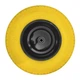 Колесо поліуретанове MASTERTOOL PU 4.0х8 Ø 40 см металевий диск підшипник 79-9828 - изображение 1