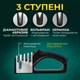 Точилка для ножів і ножиць ручна точильний станок 4 в 1 для сталевих керамічних ножів Kayfovo BL-4 - зображення 2