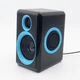 Музичні колонки для комп'ютера 2.0", 3х2 Вт, від USB, FT-165, Блакитні, Дротові колонки для комп'ютера, Акустична система - зображення 2