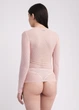 Жіночий лонгслів в сітку Giulia AIR MESH 7001/070 S/M Pink-pale, прозорий лонгслів в горошок - зображення 7