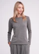 Жіночий лонгслів в рубчик Giulia MOSSLINES 7003/150 S Grey-gunsmoke melange - зображення 4