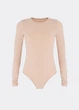 Жіноче бавовняне боді Giulia Body line 3307/010 S/M Beige-beige - зображення 9