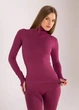 Женская водолазка в рубчик Giulia FLEX LONGSLEEVE POWER S/M Domsor, эластичная водолазка из микрофибры - изображение 7